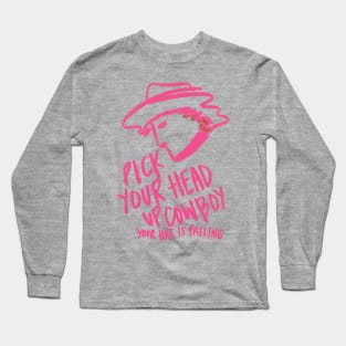 Pick Your Head Up - Pink Long Sleeve T-Shirt